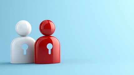 Two individuals standing side by side, a portrait of connection and togetherness