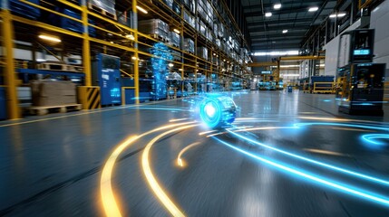 Autonomous Robot Navigation in Modern Warehouse Facility