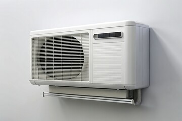 Crisp and Clean: Minimalist White Air Conditioner Installation