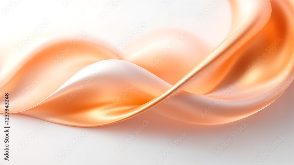 Aufkleber futuristic modern abstract background of waves and lines . generative ai