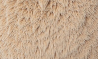 Soft beige fur texture close-up