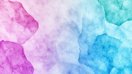Abstract Watercolor Background With Purple, Blue, and White Gradient