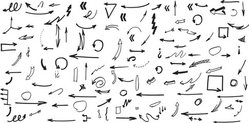 Arrow crayon brush fun kid chalk line stroke. Sketch chalk pencil texture line kid fun arrow icon