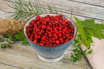Natural organic wild forwst lingonberry
