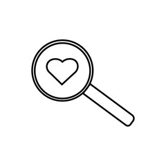  love silhouette icon design template