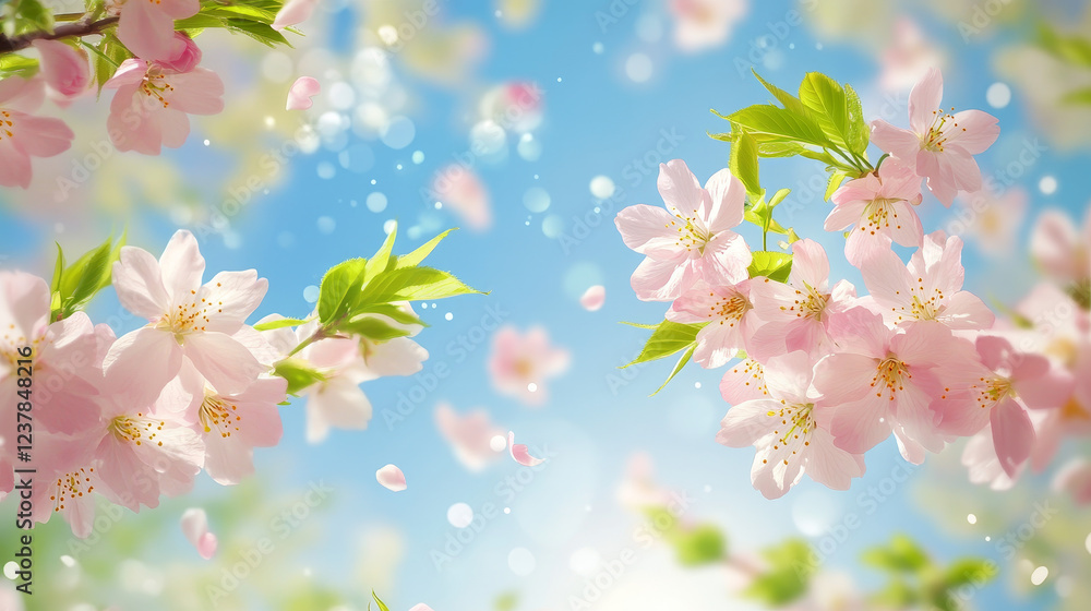 Poster abstract spring flower pattern for design as a background. vector version also available in gallery