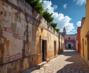 The ancient city of Campeche's well-preserved walls and fortifications, ancient, Mexico