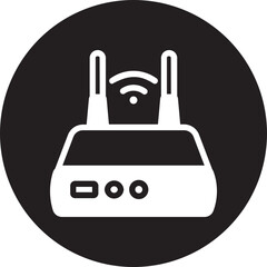 modem glyph icon