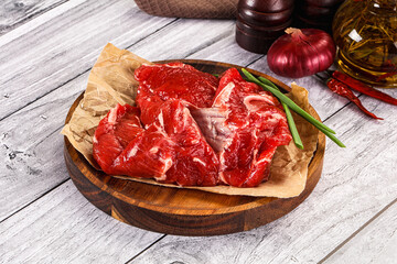 Raw beef meat for cooking