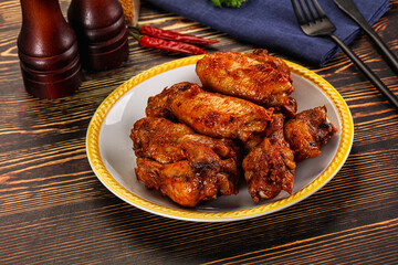 Hot and spicy Buffalo chicken wings