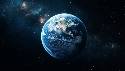 Earth, space, galaxy, clouds, rotating, cosmic, background, environmental, science, educational