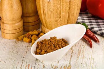 Indian cuisine - curry powder for culinary