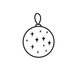 Christmas balls icons vector