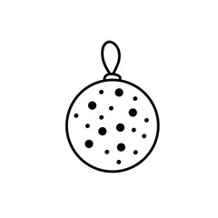 Christmas balls icons vector