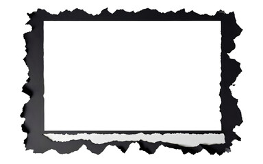 Elegant Vintage Black Frame Border With Transparent Background