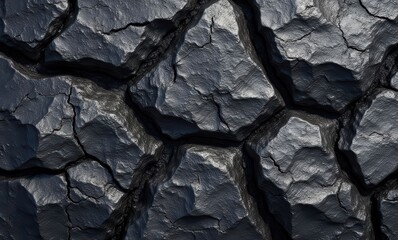 Cracked black surface texture