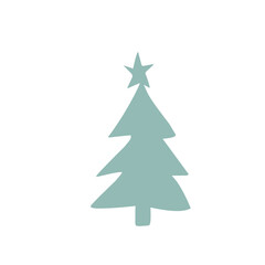 evergreen tree silhouettes icon