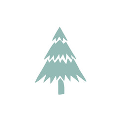 evergreen tree silhouettes icon