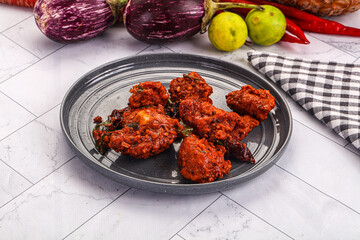Indian cuisine spicy Chicken 65