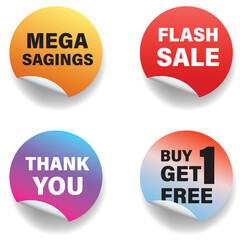 Massive savings speech bubble, sticker tags. Get free, Flash sale stickers. Massive savings tag. Special offer price sign. Advertising discounts symbol.