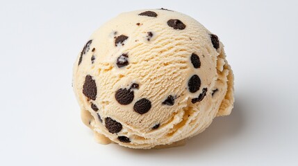 Creamy Vanilla Ice Cream with Chocolate Cookie Pieces