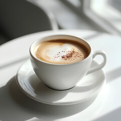 Cup of coffee on the table