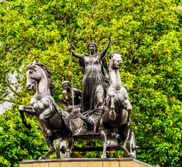 Boadicea and Daughters Statue Westminster Bridge London England