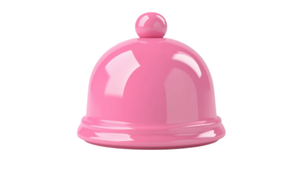 Pink serving tray cover on transparent background, perfect for culinary projects