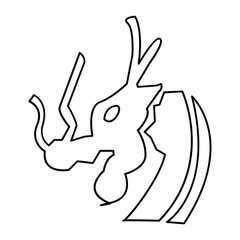 Obraz premium Dragon icon