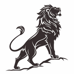 Creative animal icon Lion vector illustration