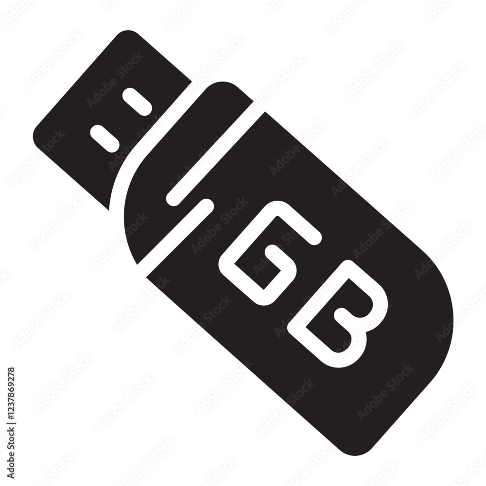 Canvas Prints flashdisk glyph icon