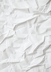Obraz premium Crumpled white paper texture background design (7)