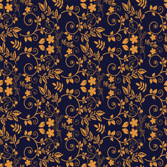 Exquisite Floral Wallpaper with Gold-Plated Rose Petals
