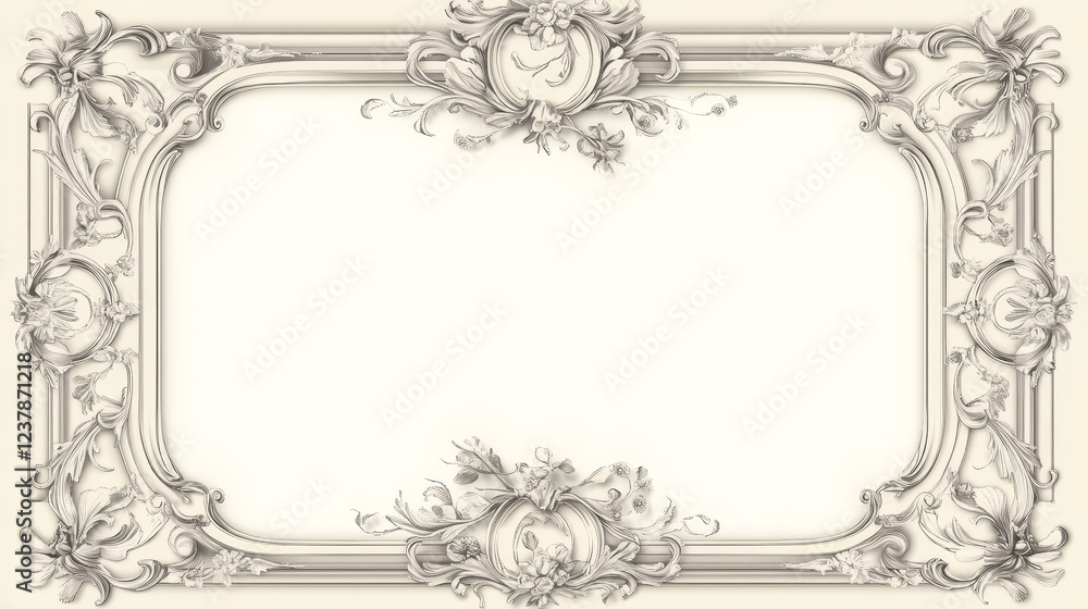 Poster swirl vintage frame. jpeg version also available in gallery