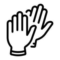 gloves Line Icon