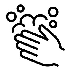 Obraz premium hand washing Line Icon