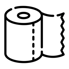 toilet paper Line Icon