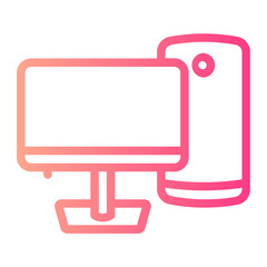 Pc gradient icon