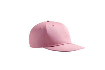 Fototapeta premium Modern Pink Cap Flat Lay, Minimalist Design for Creative Projects