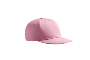 Modern Pink Cap Flat Lay, Minimalist Design for Creative Projects