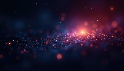 Tiny starlight sparks float freely on a deep black canvas with intricate bokeh details, bokeh, sparkles, nebula