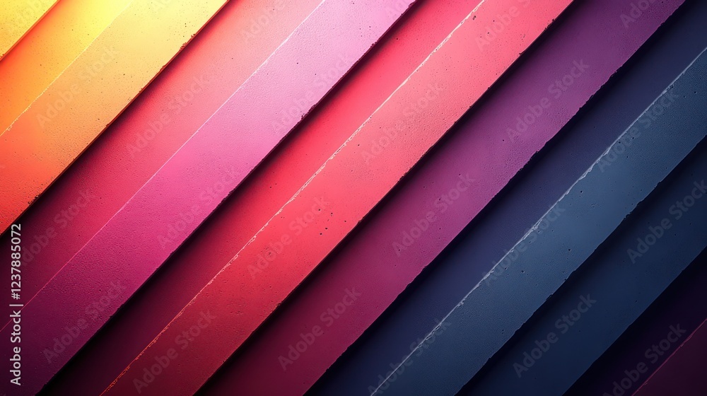 Poster abstract diagonal color gradient stripes background