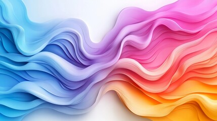 Vibrant iridescent abstract background with white frame for creative design projects