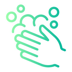 hand washing Line Gradient Icon