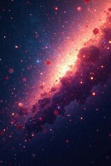 Fototapeta premium Galactic dust particles suspended in the vastness of space, space, galaxy