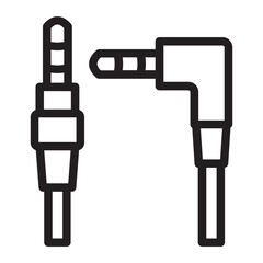 Audio Cable line icon