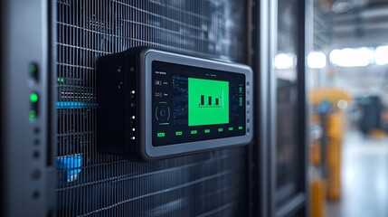 Obraz premium robotics concept. Industrial sensor factory image