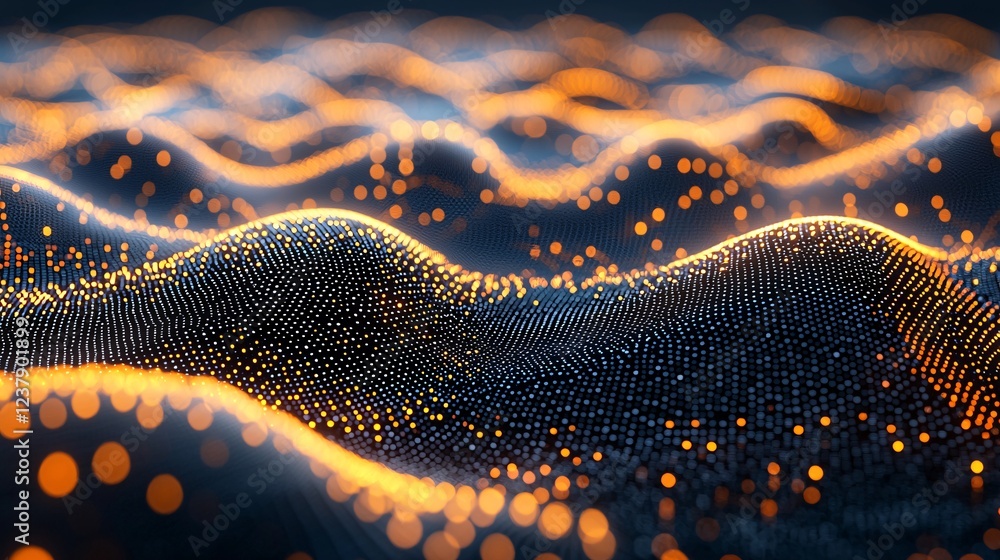 Poster robotics concept. futuristic nanotechnology transistor design image