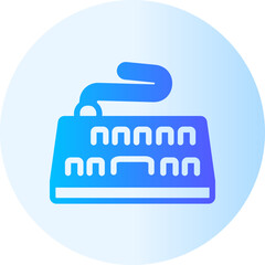 electric keyboard gradient icon