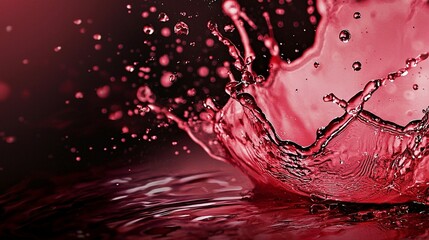Crimson Liquid Splash